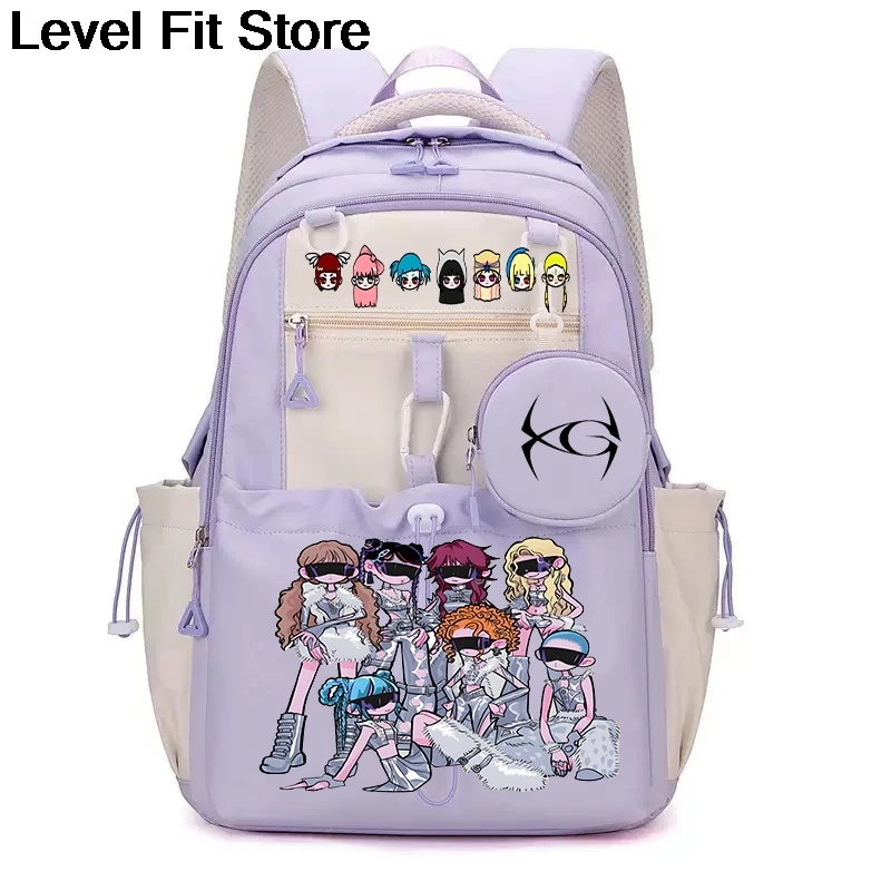 Kpop XG Backpack Teenager nylon Book Bag Korean Band Men and women Fashion large-capacity outdoor Y2K backpack for Teenage Girls
Kpop XG Backpack Teenager nylon Book Bag Korean Band Men and women Fashion large-capacity outdoor Y2K backpack for Teenage Girls