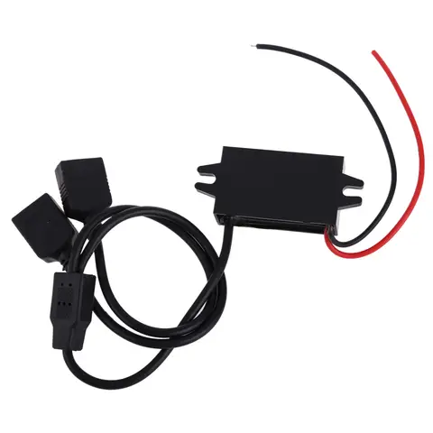 Módulo Reductor de Voltaje DC-DC de 12V/24V a 5V, Adaptador de Corriente Impermeable, Convertidor Buck, Regulador de Voltaje para Automóvil