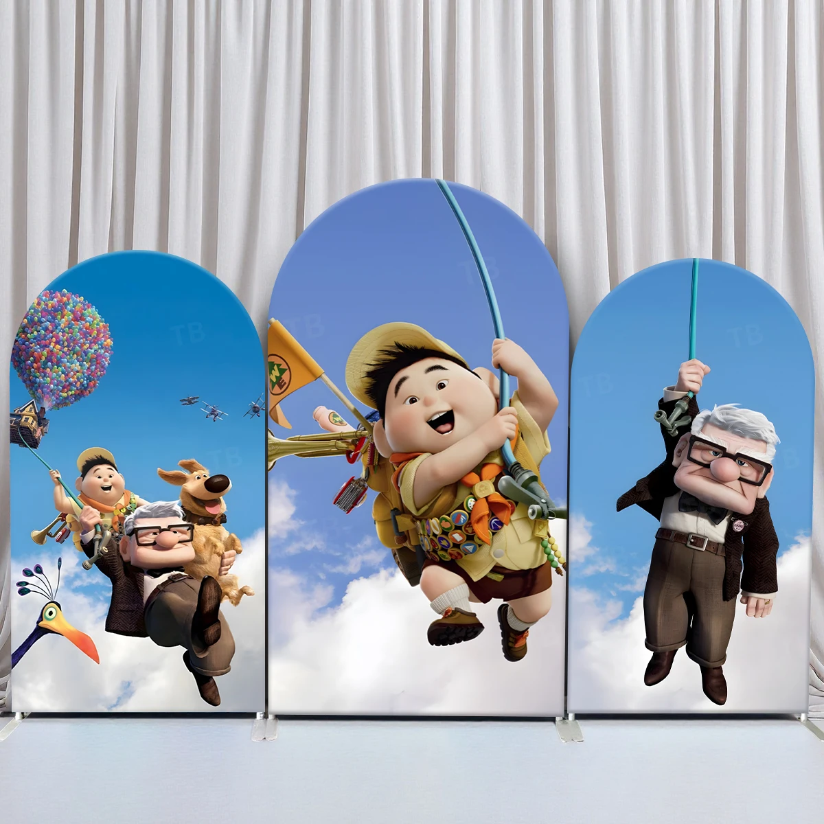 TB Disney Pixar Movie UP Arch Backdrop Cover for Baby Shower Kids Birthday Party Decor Photo Background Props Elastic Fabric
TB Disney Pixar Movie UP Arch Backdrop Cover for Baby Shower Kids Birthday Party Decor Photo Background Props Elastic Fabric