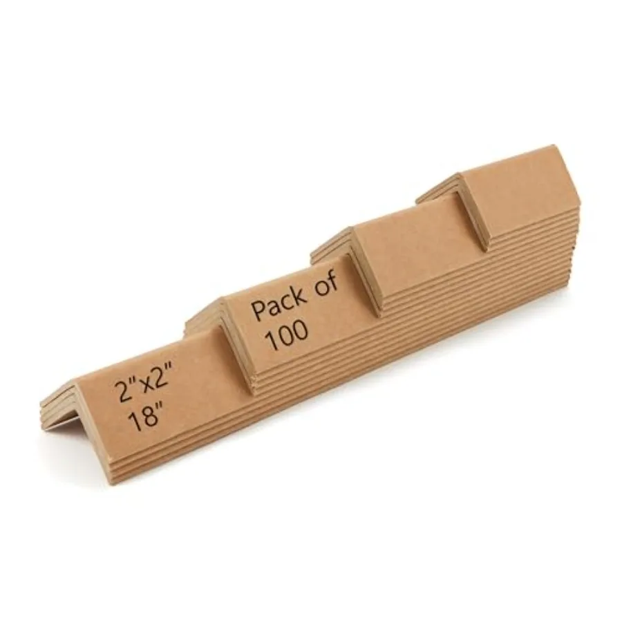x 2" x 2".12Ga - 100/Pack Cardboard Edge Protectors V-Boards for Shipping and Packing Corner Protectors for Pallet
x 2" x 2".12Ga - 100/Pack Cardboard Edge Protectors V-Boards for Shipping and Packing Corner Protectors for Pallet