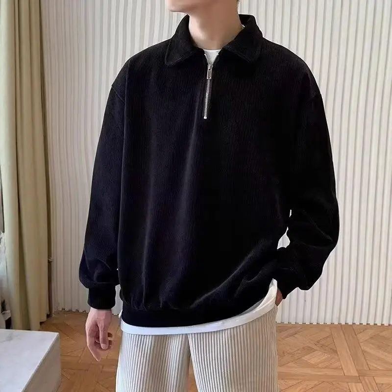American Style Men's Shirt Casual Loose Hoodie Design Sense Turn-down Collar Sweatshirt Half Zipper New Cross-border Model
American Style Men's Shirt Casual Loose Hoodie Design Sense Turn-down Collar Sweatshirt Half Zipper New Cross-border Model