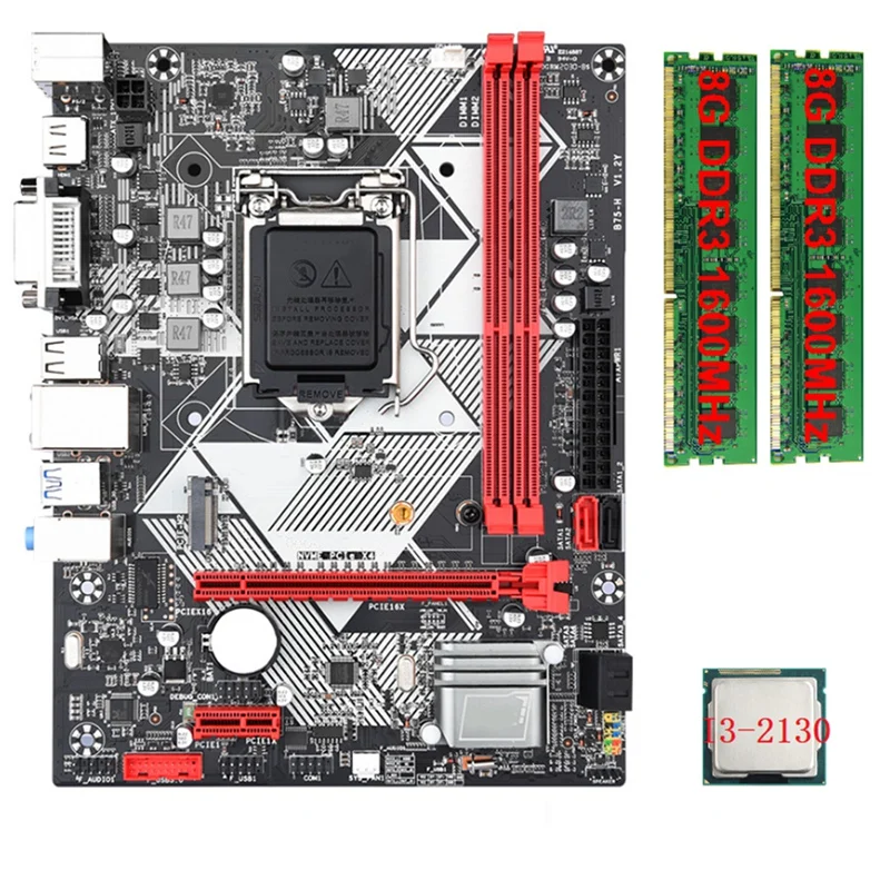 Материнская плата для настольных ПК B75-H + процессор I3-2130 + 2X8G DDR3 1600 МГц ОЗУ LGA 1155, USB 3,0 SATA 3,0, материнская плата компьютера
Материнская плата для настольных ПК B75-H + процессор I3-2130 + 2X8G DDR3 1600 МГц ОЗУ LGA 1155, USB 3,0 SATA 3,0, материнская плата компьютера