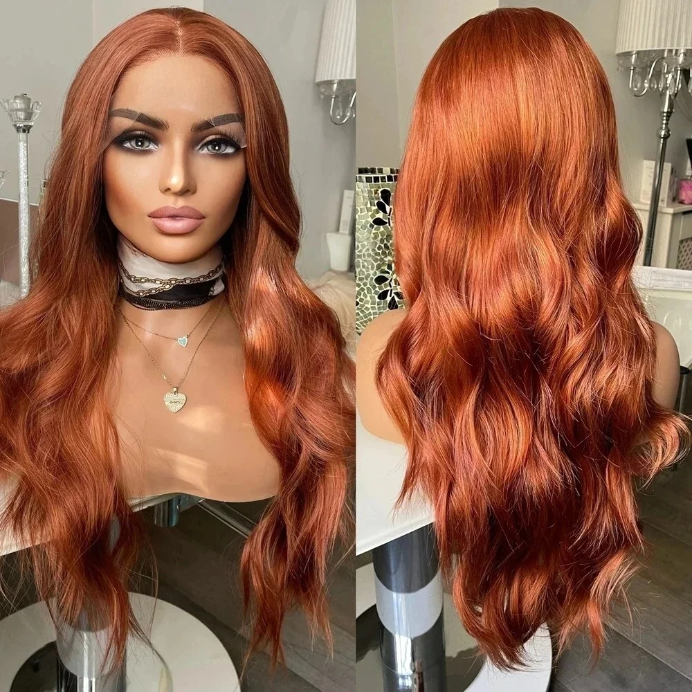 Ginger Orange Natural Loose Wave 13x4 HD Long Body Wave Lace Front Wig Glueless Preplucked Synthetic Heat Resistant Cosplay
Ginger Orange Natural Loose Wave 13x4 HD Long Body Wave Lace Front Wig Glueless Preplucked Synthetic Heat Resistant Cosplay