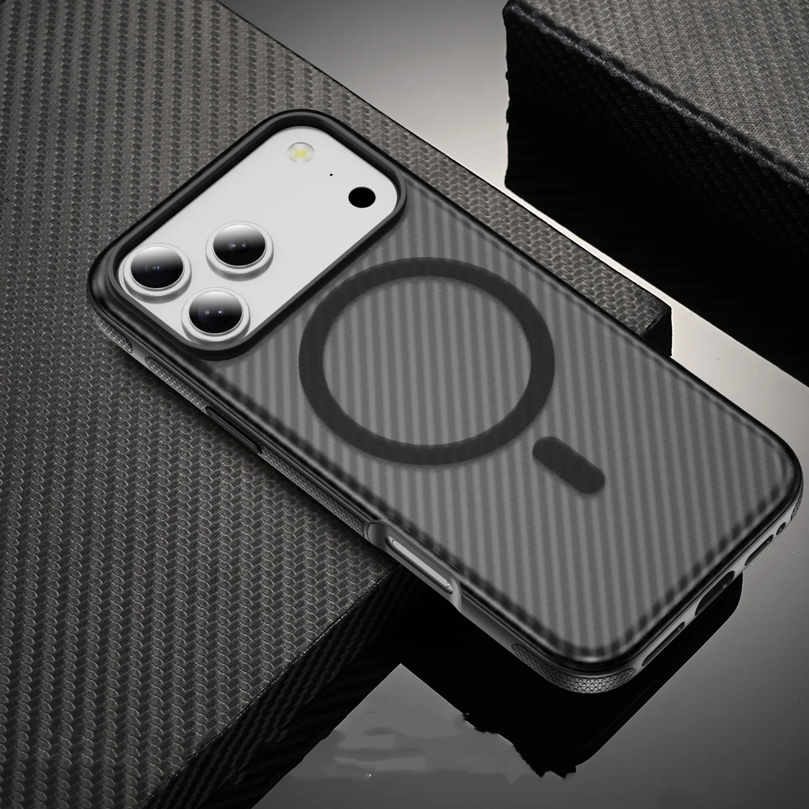 Carbon Fiber Texture Magnetic Phone Case for iPhone 17 16 15 14 13 12 Pro Max Plus For Magsafe Wireless Charge Shockproof Cover
Carbon Fiber Texture Magnetic Phone Case for iPhone 17 16 15 14 13 12 Pro Max Plus For Magsafe Wireless Charge Shockproof Cover