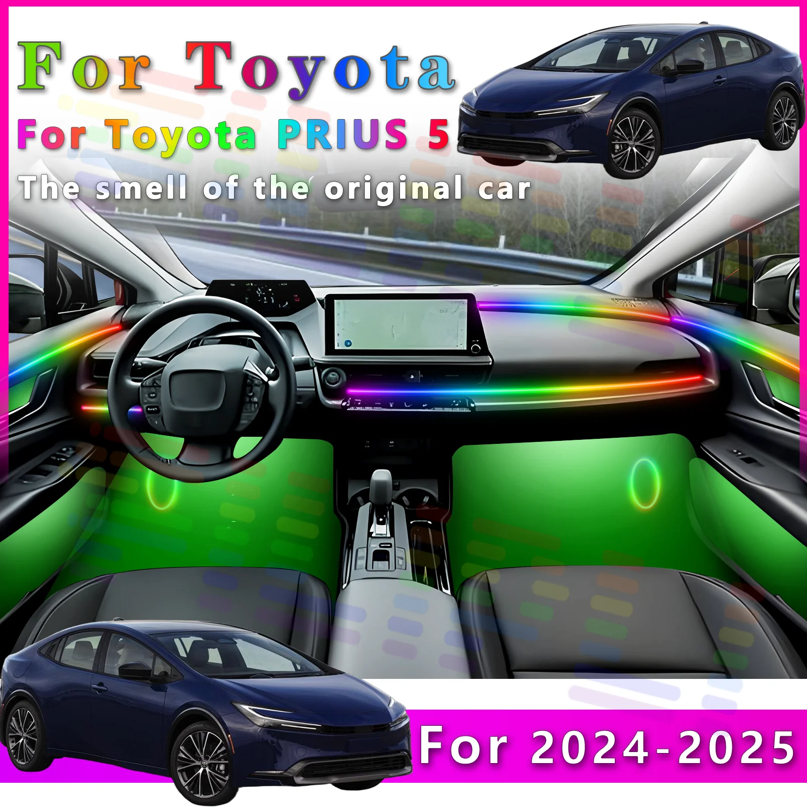 FILIPLI для внутренней светодиодной ленты Toyota Prius 5 с многофункциональными режимами и 64-цветной подсветкой для улучшенного декора интерьера
FILIPLI для внутренней светодиодной ленты Toyota Prius 5 с многофункциональными режимами и 64-цветной подсветкой для улучшенного декора интерьера