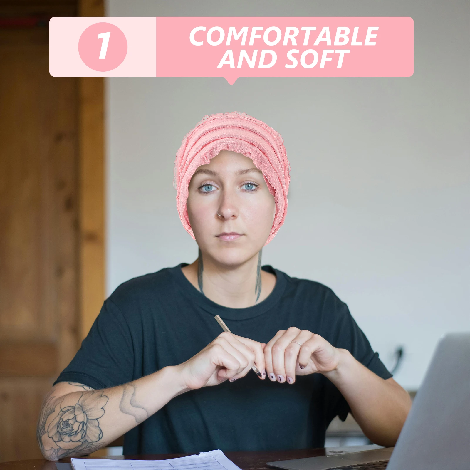 Cap For Women Chemo Headwear Stretch Hair Bonnet Windproof Bald Head Scarf Sleeping Hat Turban Head Wrap Warm Elegant
Cap For Women Chemo Headwear Stretch Hair Bonnet Windproof Bald Head Scarf Sleeping Hat Turban Head Wrap Warm Elegant