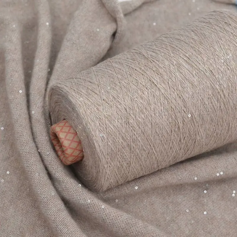 50g Sequined cashmere thread pure cashmere medium and thin thread hand-woven soft woven cashmere line scarf thread wool ball
50g Sequined cashmere thread pure cashmere medium and thin thread hand-woven soft woven cashmere line scarf thread wool ball