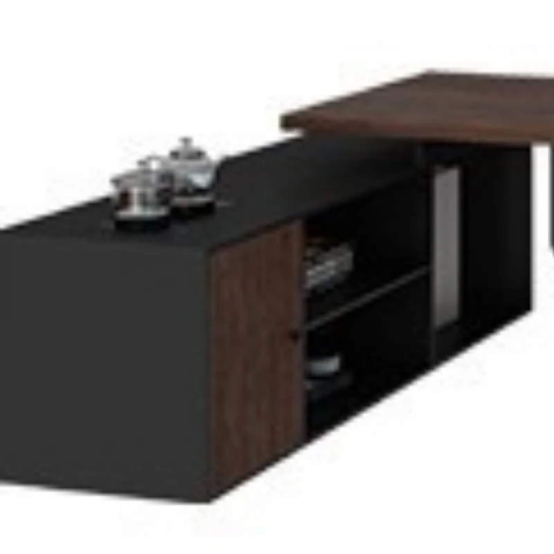 North American ash wood boss table, simple kettle with side cabinet socket
North American ash wood boss table, simple kettle with side cabinet socket