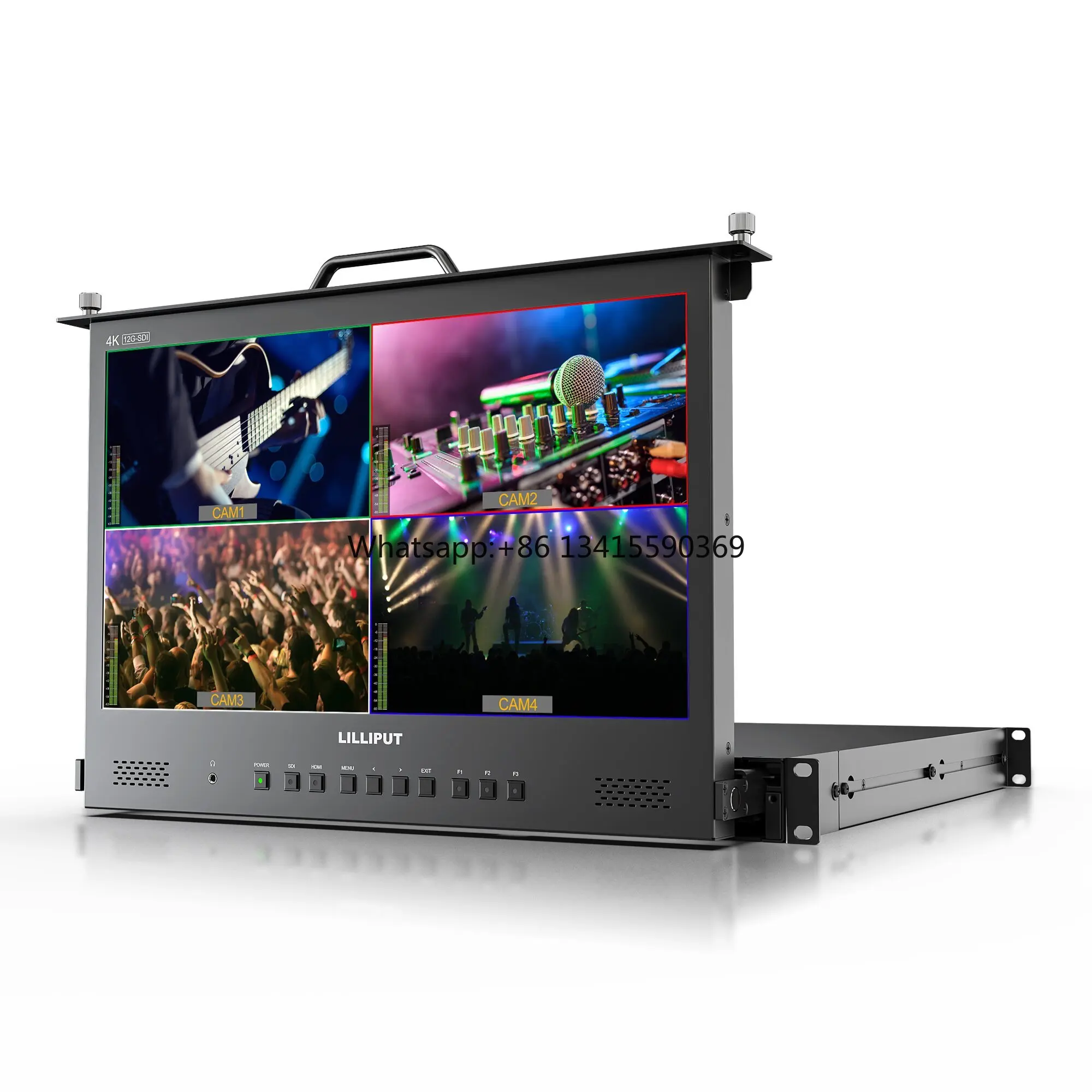 17.3" 1RU 12G-SDI HDMI Rack Mount surveillance for Broadcast and Live Streaming Application for Cabinets and Broadcast Trucks
17.3" 1RU 12G-SDI HDMI Rack Mount surveillance for Broadcast and Live Streaming Application for Cabinets and Broadcast Trucks