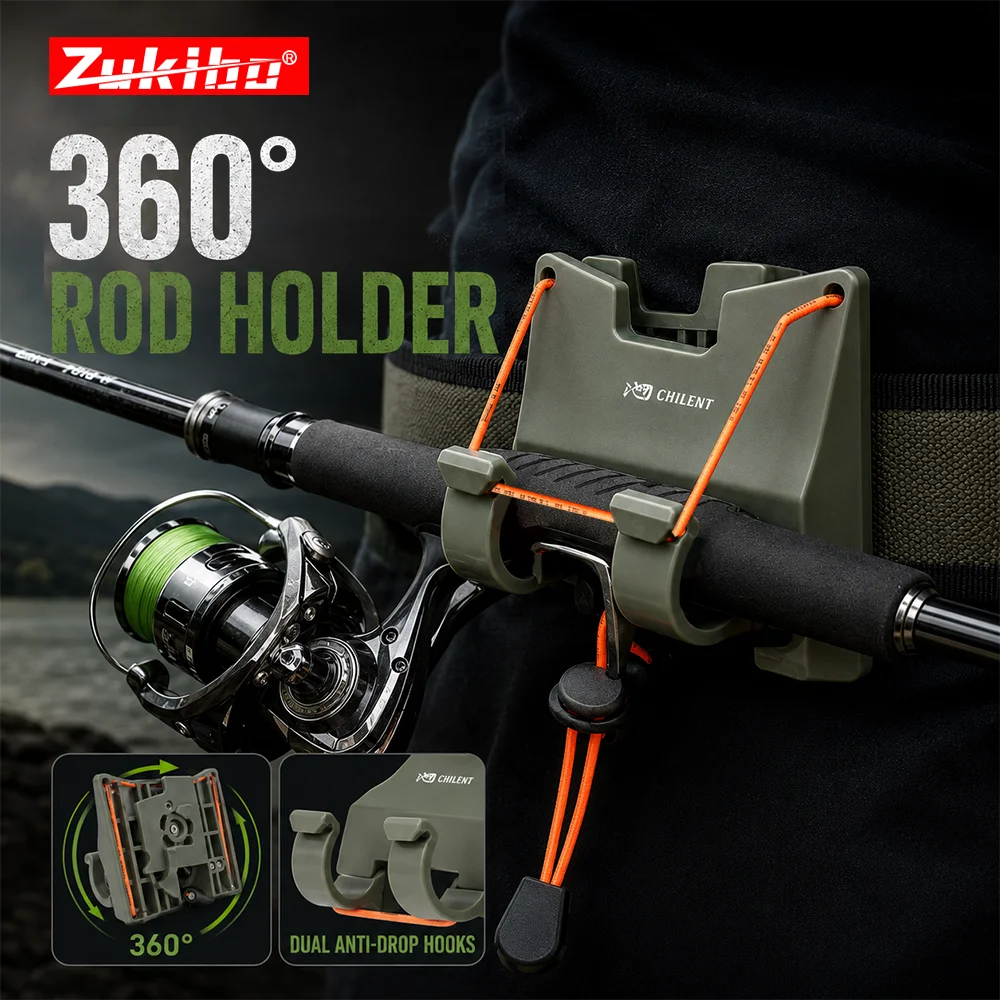 ZUKIBO Portable Fishing Rod Holder Belt Clip 360 Rotating Hands Free Waist Rod Bracket for Fly Spinning Lure Fishing
ZUKIBO Portable Fishing Rod Holder Belt Clip 360 Rotating Hands Free Waist Rod Bracket for Fly Spinning Lure Fishing