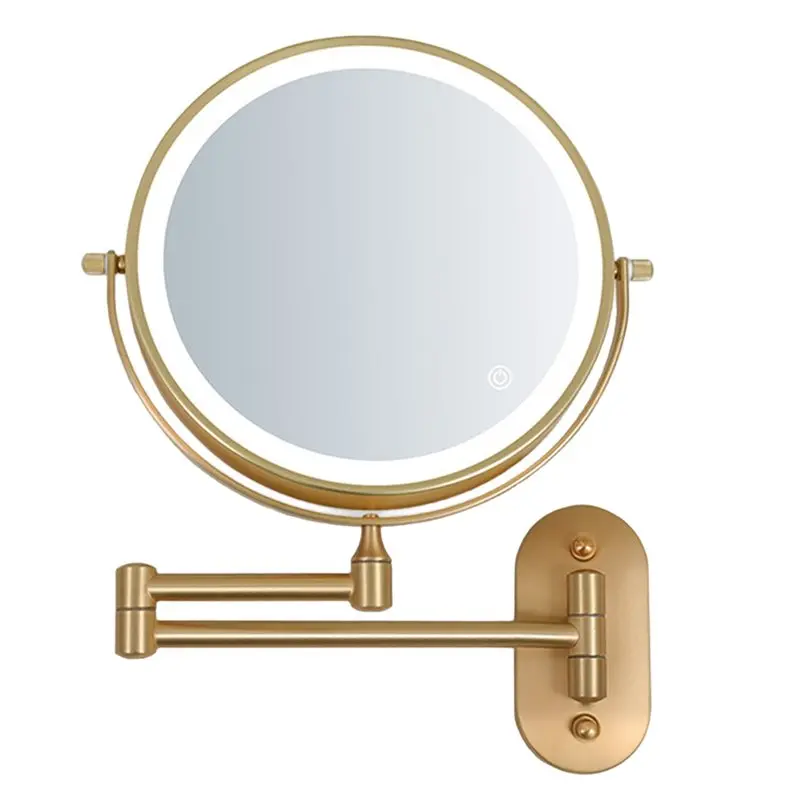 KYCOR-Led Tricolor Dimming Wall Folding Makeup Mirror Double Side Fill Light Magnifying USB Charging Bathroom Cosmetic Mirrors
KYCOR-Led Tricolor Dimming Wall Folding Makeup Mirror Double Side Fill Light Magnifying USB Charging Bathroom Cosmetic Mirrors