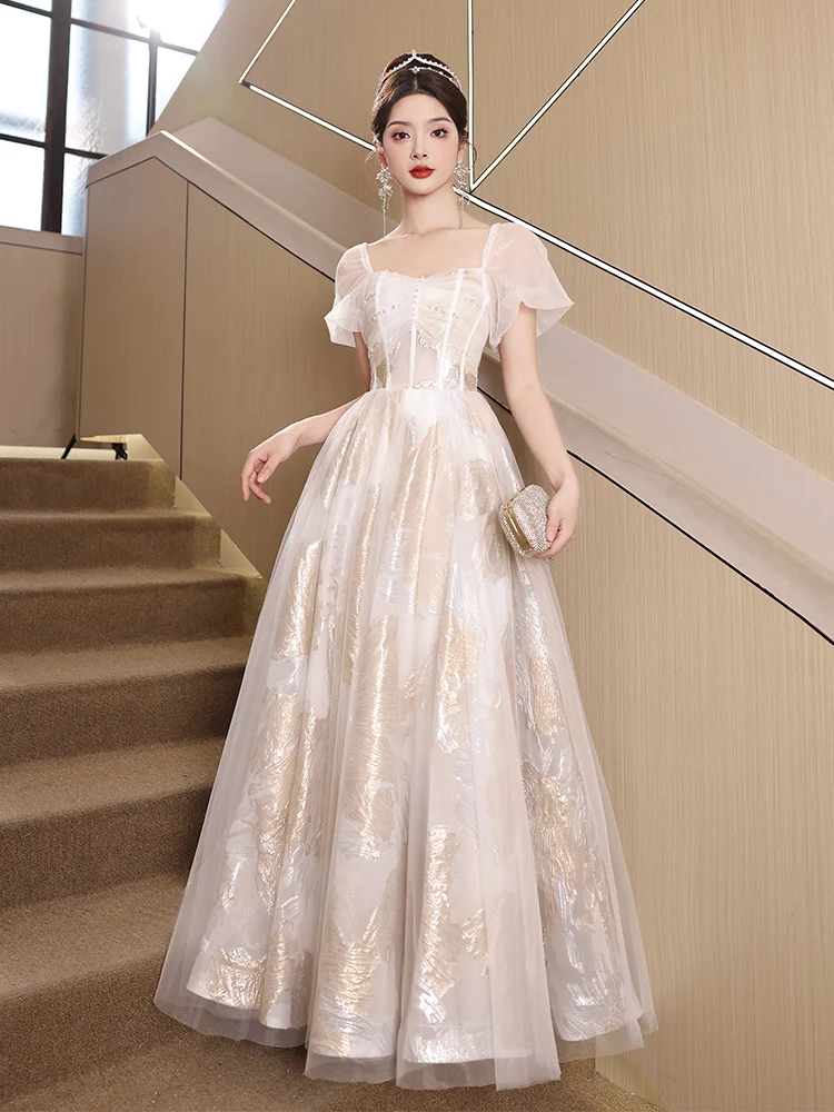 Ele Evening Gown 2025 New Sle Banquet High End Luxury Performance Adult Ceremony Long Dr Pearl Embellied Korean Sle
Ele Evening Gown 2025 New Sle Banquet High End Luxury Performance Adult Ceremony Long Dr Pearl Embellied Korean Sle