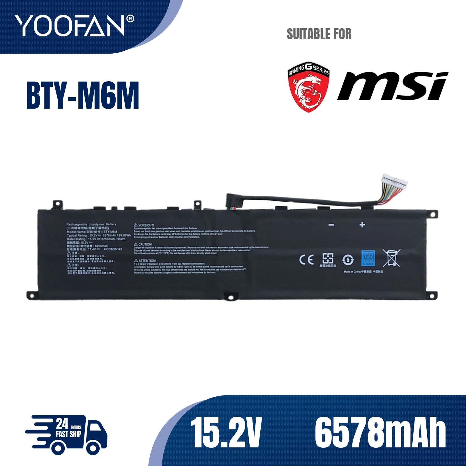 YOOFAN Batería ordenador портативный BTY-M6M, аксессуары для MSI GE66 GE76 Raider 10SF, GS66 10SE, GP76,66GP, WE76 11UM, WS66 10Ge
YOOFAN Batería ordenador портативный BTY-M6M, аксессуары для MSI GE66 GE76 Raider 10SF, GS66 10SE, GP76,66GP, WE76 11UM, WS66 10Ge