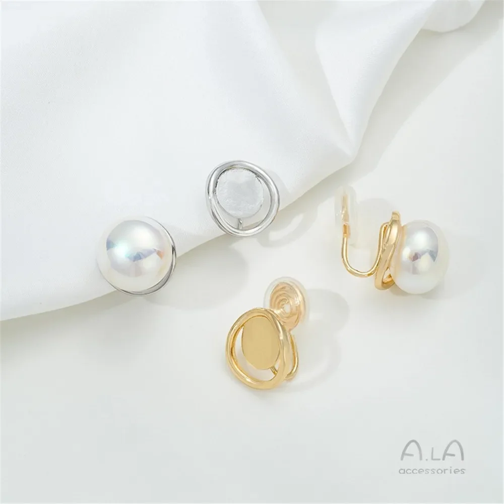 14K Gold-wrapped Mosquito Coil Plate Flat Tray Disc Ear Clip Handmade DIY Steamed Bread Pearl Handmade Ear Jewelry Material
14K Gold-wrapped Mosquito Coil Plate Flat Tray Disc Ear Clip Handmade DIY Steamed Bread Pearl Handmade Ear Jewelry Material