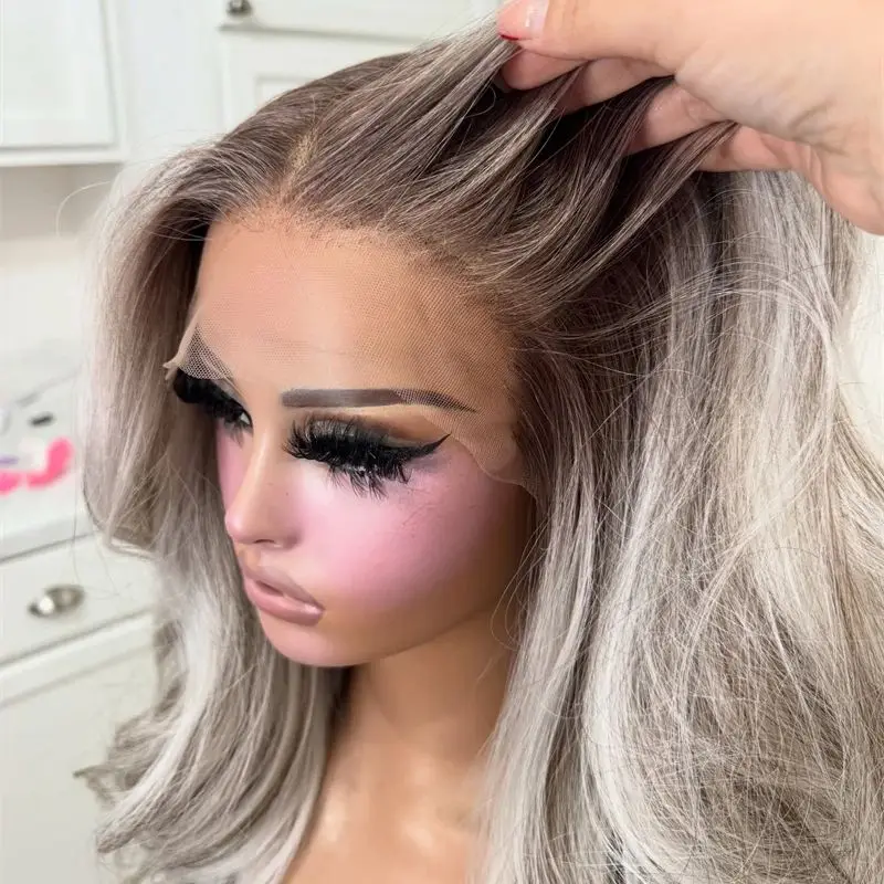 Синтетический парик с HD-кружевной передней частью, средней длины, с эффектом омбре (пепельно-серый с блондом), с челкой, мягкий, длинный, волнистый, из термостойкого волокна, имитирующего человеческие волосы.
Синтетический парик с HD-кружевной передней частью, средней длины, с эффектом омбре (пепельно-серый с блондом), с челкой, мягкий, длинный, волнистый, из термостойкого волокна, имитирующего человеческие волосы.