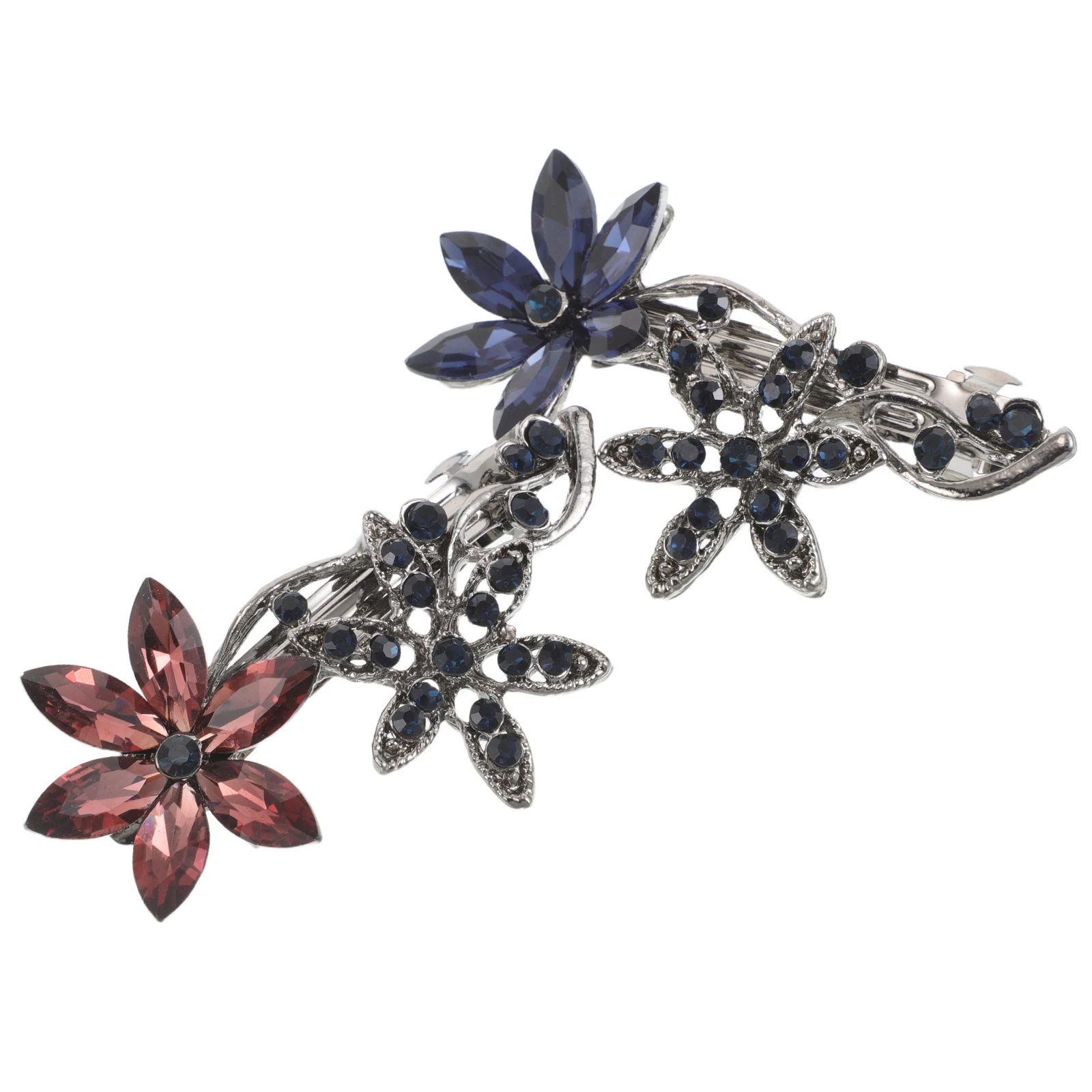 2pcs Rhinestone Flower Hair Clips Blue Pink Bangs Clip Elegant Crystal Barrettes Wedding Accessories Floral Hairpins
2pcs Rhinestone Flower Hair Clips Blue Pink Bangs Clip Elegant Crystal Barrettes Wedding Accessories Floral Hairpins