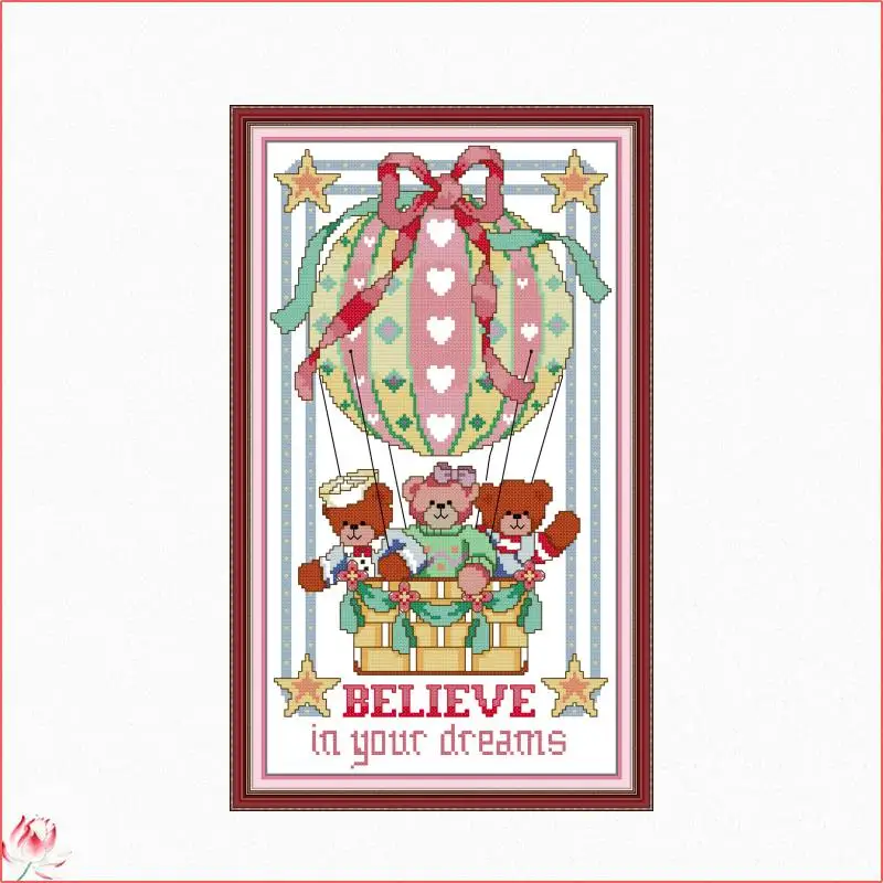 Bear With Balloon Pattern DIY Cross Stitch Kits Embroidery Aida 14CT 11CT White Cloth Printing Needle Thread Set Home Decoration
Bear With Balloon Pattern DIY Cross Stitch Kits Embroidery Aida 14CT 11CT White Cloth Printing Needle Thread Set Home Decoration
