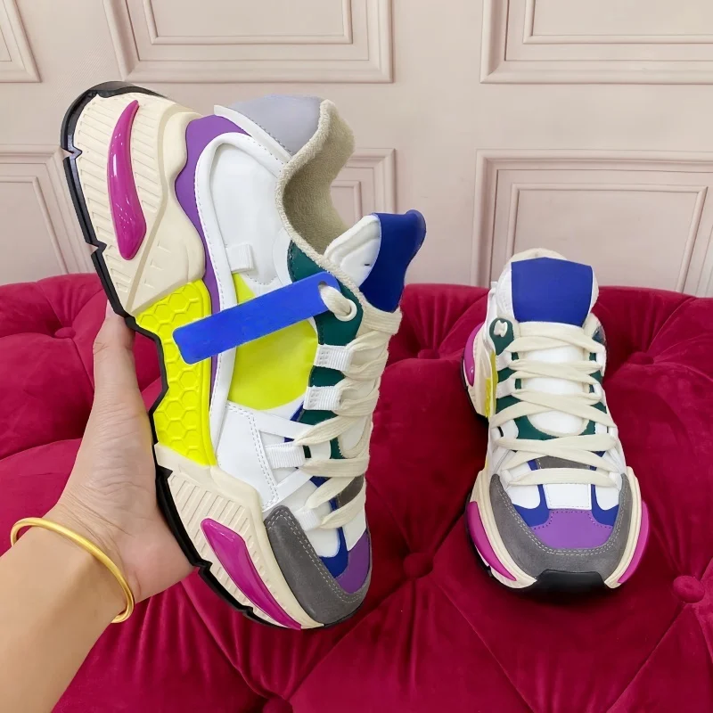 2025 Fashion Man Women Comfortable Breathable Round Toe Flat Walking Shoes Thick Soled Casual Outdoor Patchwork Sports Sneakers
2025 Fashion Man Women Comfortable Breathable Round Toe Flat Walking Shoes Thick Soled Casual Outdoor Patchwork Sports Sneakers