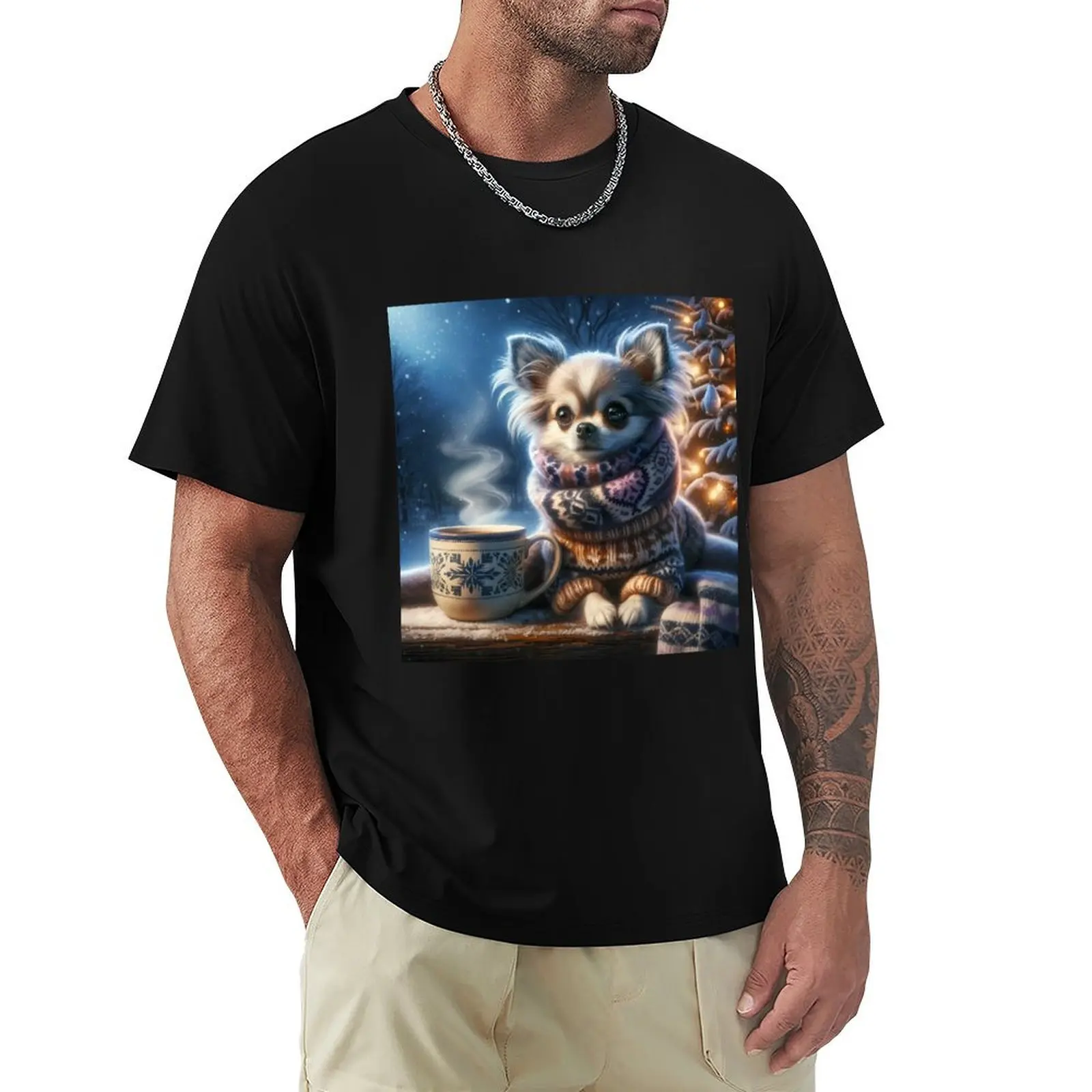 Chihuahua and the Celestial Whispers of Winter T-Shirt graphic shirts boys whites funny t shirts men
Chihuahua and the Celestial Whispers of Winter T-Shirt graphic shirts boys whites funny t shirts men