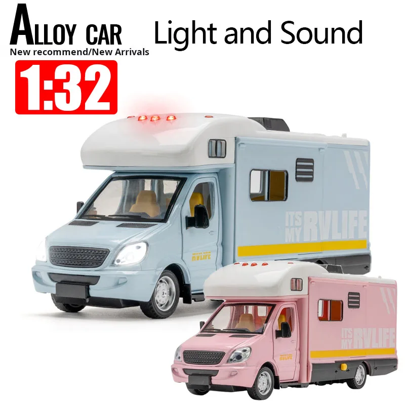 1:32 Diecast Luxury RV Recreational Vehicle Car Model Metal Toy Motorhome Camper Van Touring Car Model Sound and Light Kids Gift
1:32 Diecast Luxury RV Recreational Vehicle Car Model Metal Toy Motorhome Camper Van Touring Car Model Sound and Light Kids Gift
