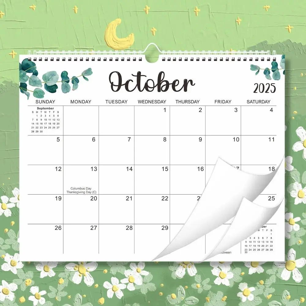 18 Months Leaf Pattern Calendar INS 2024-2025 English Calendar Coil Calendar Weekly Schedule Wall Calendar Office Stationery
18 Months Leaf Pattern Calendar INS 2024-2025 English Calendar Coil Calendar Weekly Schedule Wall Calendar Office Stationery