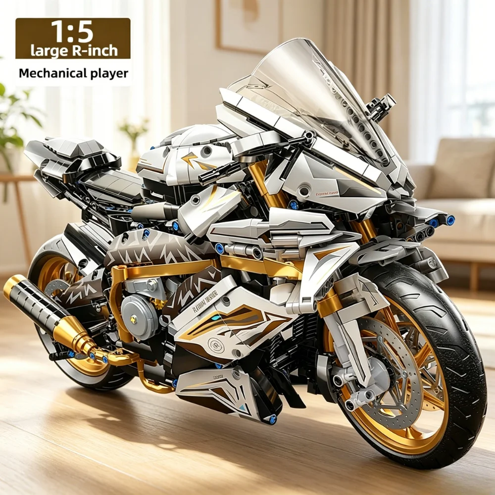 KAVOWORLD 1:5 Motorcycle Building Car Blocks 2078 PCS Construction Racing Sports Supper Motorbike Bricks Toy Desktop Decor Model
KAVOWORLD 1:5 Motorcycle Building Car Blocks 2078 PCS Construction Racing Sports Supper Motorbike Bricks Toy Desktop Decor Model
