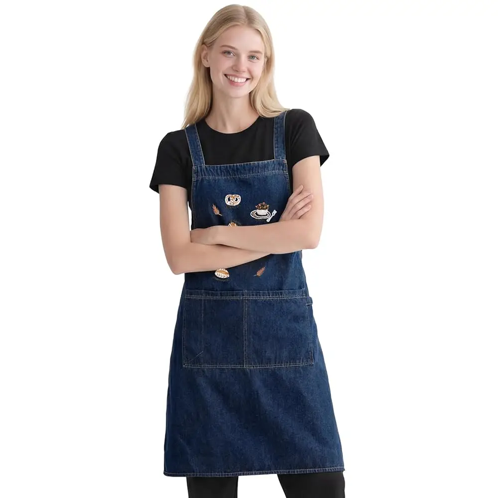 Back Apron for Men Women, Plain Chef Apron with 3 Pockets, Adjustable Waist Tie for BBQ, Baking, Gardening
Back Apron for Men Women, Plain Chef Apron with 3 Pockets, Adjustable Waist Tie for BBQ, Baking, Gardening