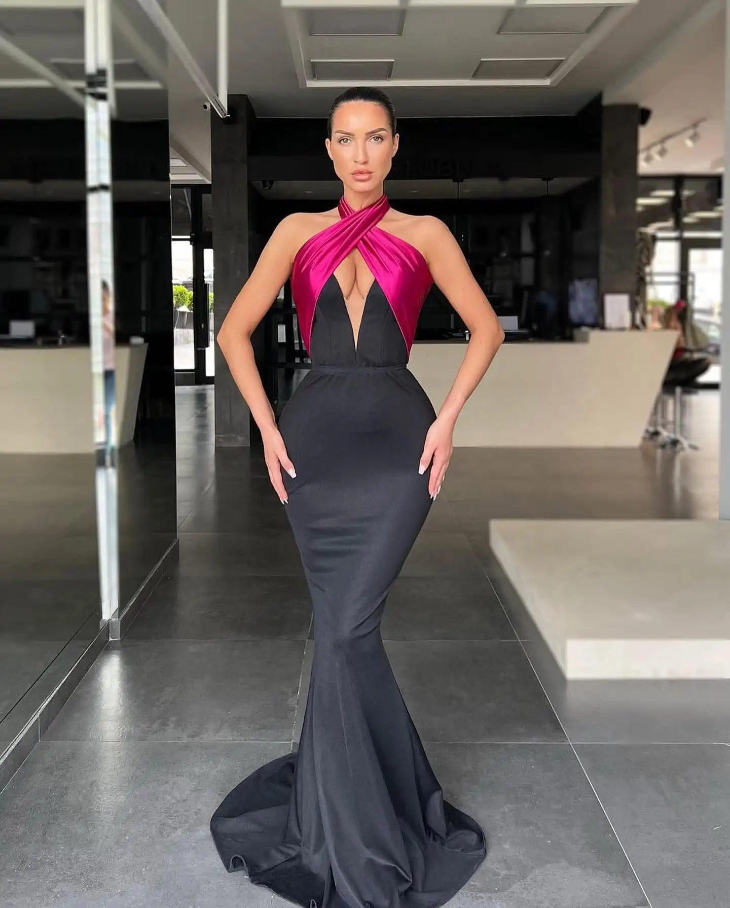 Customized Exquisite Jersey Mermaid Evening Dresses Halter Sleeveless Panel Train Special Occasion Gowns Sexy Prom Dress
Customized Exquisite Jersey Mermaid Evening Dresses Halter Sleeveless Panel Train Special Occasion Gowns Sexy Prom Dress