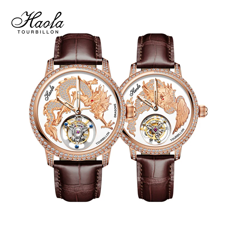 Haofa 3D Zodiac Dragon Manual Flying Tourbillon Mechanical Movement Watch Luxury Couple Sapphire Watches Exquisite Fashion 1801
Haofa 3D Zodiac Dragon Manual Flying Tourbillon Mechanical Movement Watch Luxury Couple Sapphire Watches Exquisite Fashion 1801