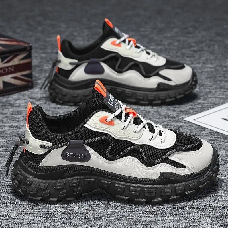Trendy Men's Shoes Spring Breathable Mesh Versatile Sports Casual Running Thick Bottom Tire Old Dad Trendy Shoes Work Boots
Trendy Men's Shoes Spring Breathable Mesh Versatile Sports Casual Running Thick Bottom Tire Old Dad Trendy Shoes Work Boots