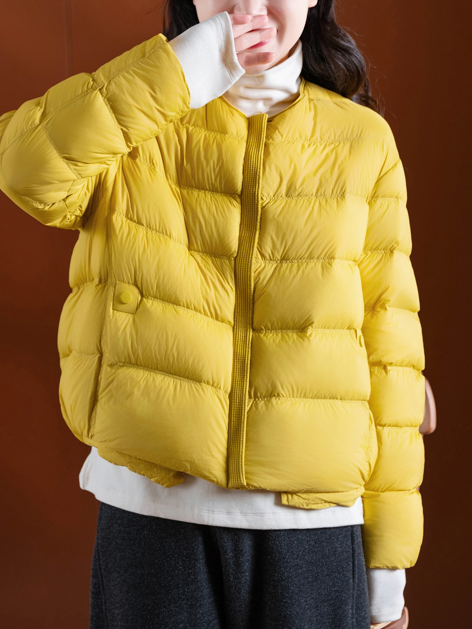 Healing Series round Ne down Jaet Cozy Warm 90 White Du down Filling Elastic Sle Women's Puffer Coat Outerwear
Healing Series round Ne down Jaet Cozy Warm 90 White Du down Filling Elastic Sle Women's Puffer Coat Outerwear