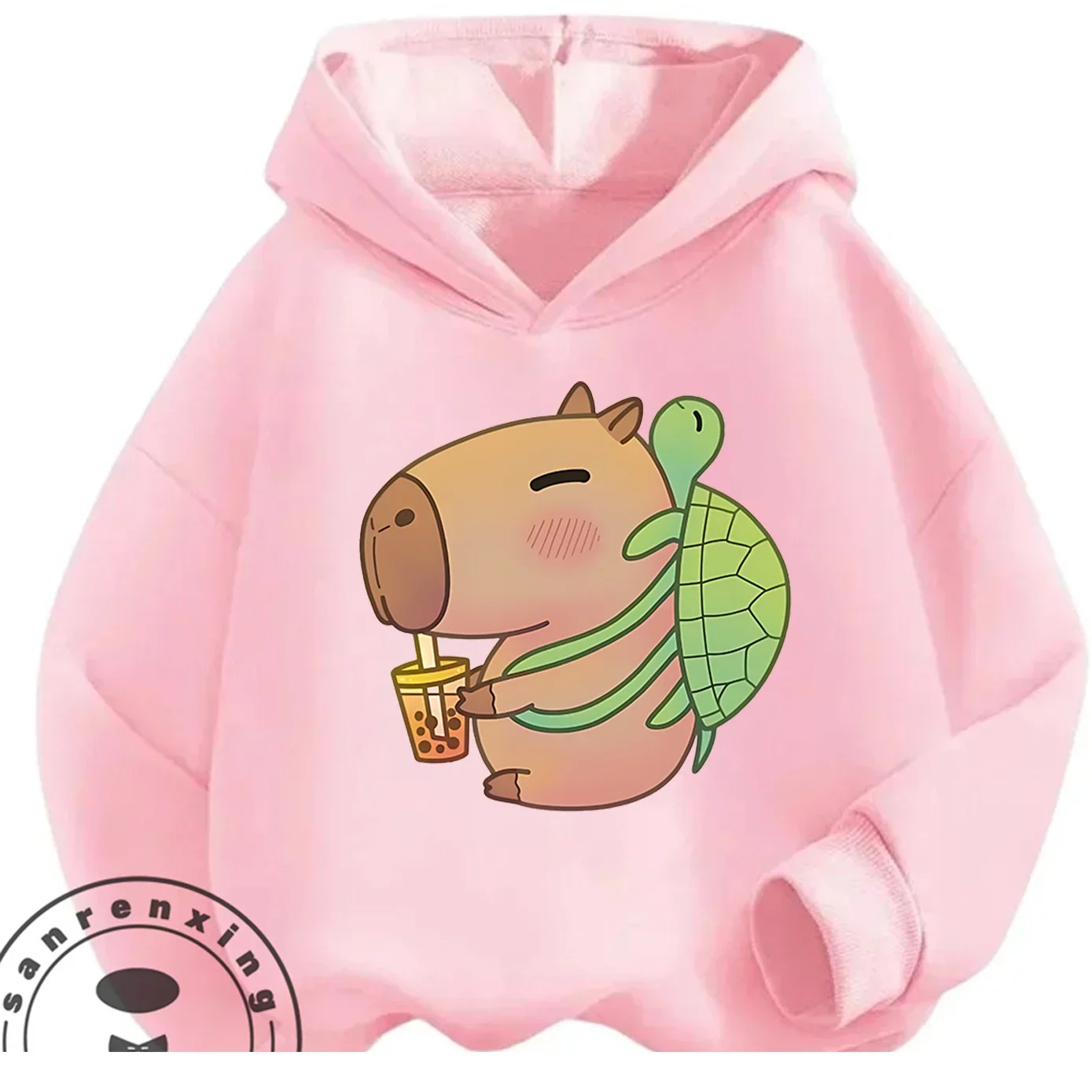 Cartoon Lovely Hooded Sweatshirt Capybara 3-14Y Boys Girls Autumn Winter Cute Kawaii Street Hot Fashion Outdoor Casual
Cartoon Lovely Hooded Sweatshirt Capybara 3-14Y Boys Girls Autumn Winter Cute Kawaii Street Hot Fashion Outdoor Casual