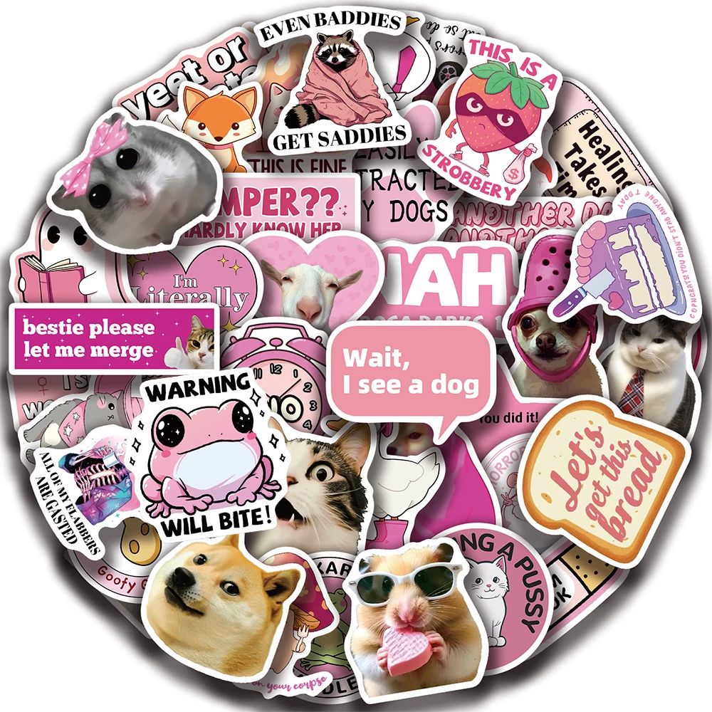 10/30/50pcs Pink Funny Cartoon Animal Stickers Waterproof DIY Water Bottle Phone Luggage Creative PVC Graffiti Decals Wholesale
10/30/50pcs Pink Funny Cartoon Animal Stickers Waterproof DIY Water Bottle Phone Luggage Creative PVC Graffiti Decals Wholesale