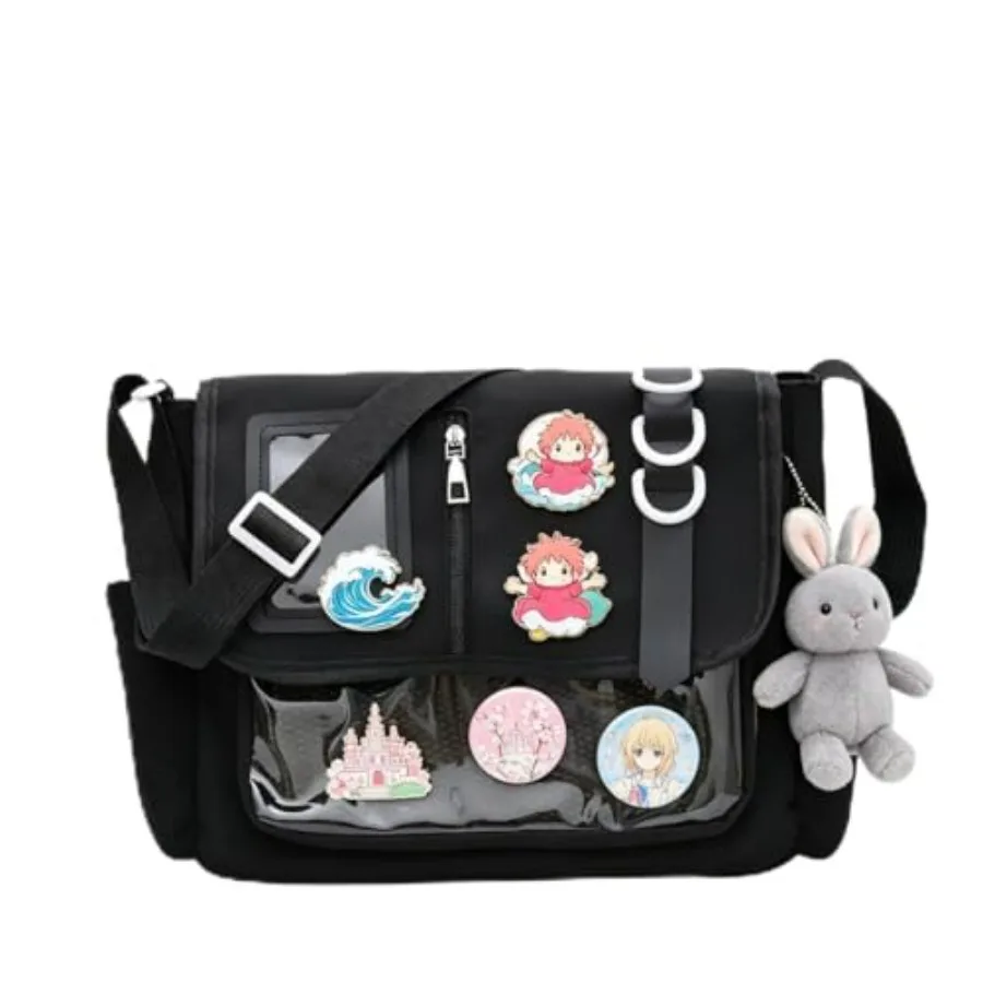 SMAROICE ita messenger bag for girl women cute crossbody ita bag with pin display Japanese Messenger Bag Y2K Shoulder Purse
SMAROICE ita messenger bag for girl women cute crossbody ita bag with pin display Japanese Messenger Bag Y2K Shoulder Purse