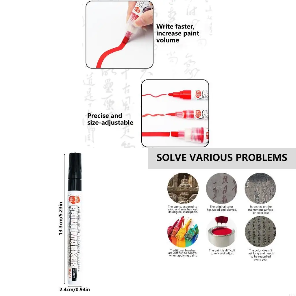 Oil Based Paint Pens for Tombstone Repair Colorful Paint Marker Pen Waterproof Windproof Marker for Granite Headstones F19E
Oil Based Paint Pens for Tombstone Repair Colorful Paint Marker Pen Waterproof Windproof Marker for Granite Headstones F19E