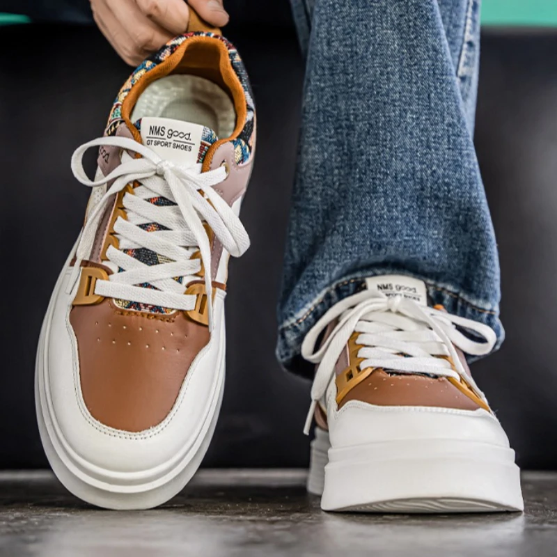 Men's Plus-size Spring Autumn Fashion Color-block Soft-soled Low-top Round-toe Lace-up Lightweight Vulcanized Sports Board Shoes
Men's Plus-size Spring Autumn Fashion Color-block Soft-soled Low-top Round-toe Lace-up Lightweight Vulcanized Sports Board Shoes