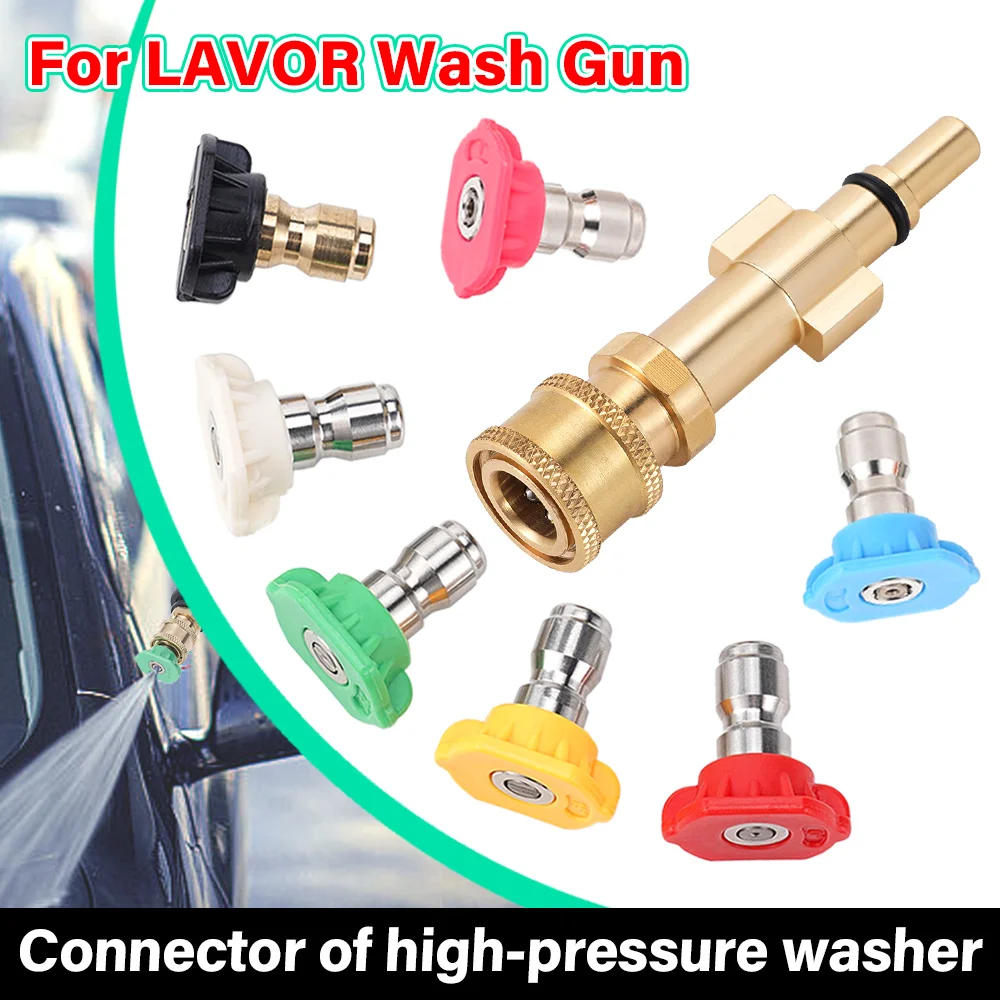 Pressure Washer Quick Connector 1/4" with 5/7 Nozzles Pressure Wash Gun Connect Copper Aluminum Cleaning For LAVOR Wash Gun
Pressure Washer Quick Connector 1/4" with 5/7 Nozzles Pressure Wash Gun Connect Copper Aluminum Cleaning For LAVOR Wash Gun