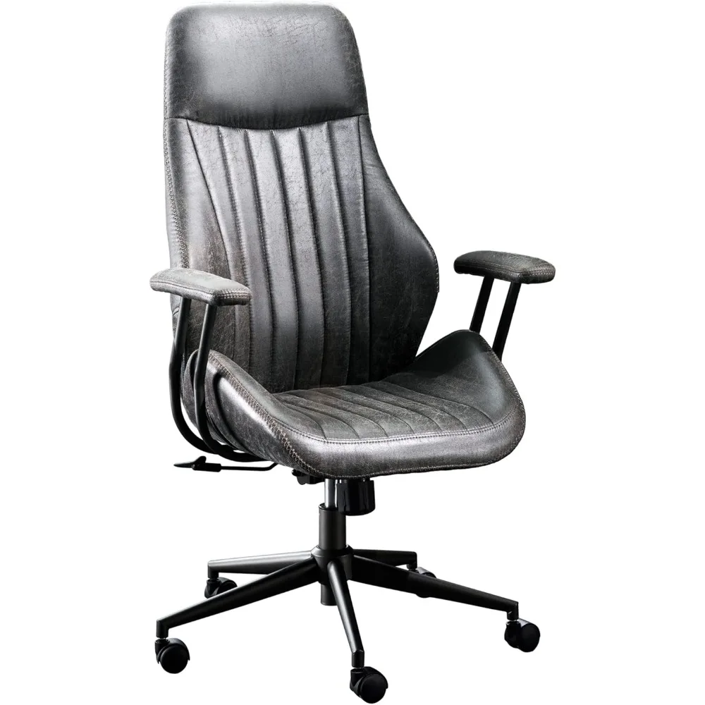 Home Office Chair, Mid-Century Modern Faux Leather Chair, High Back Ergonomic Computer Armchair, Comfy Luxury Swivel Rolling Ta
Home Office Chair, Mid-Century Modern Faux Leather Chair, High Back Ergonomic Computer Armchair, Comfy Luxury Swivel Rolling Ta