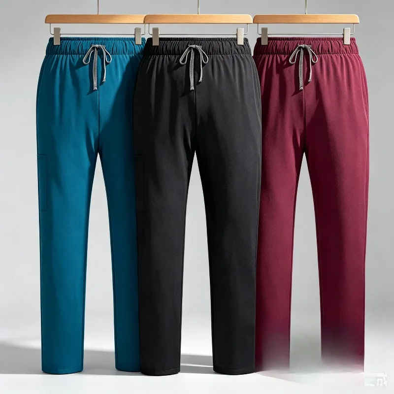 Nurse Scrub Pants for Women Lightweight Quick Dry Drawstring Elastic Waist Dark Color Straight Leg for Hospital Work
Nurse Scrub Pants for Women Lightweight Quick Dry Drawstring Elastic Waist Dark Color Straight Leg for Hospital Work