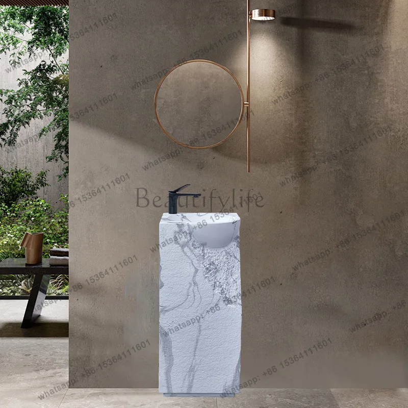 Villa courtyard ink painting art column basin creative column type floor type integrated artificial stone pillar basin
Villa courtyard ink painting art column basin creative column type floor type integrated artificial stone pillar basin