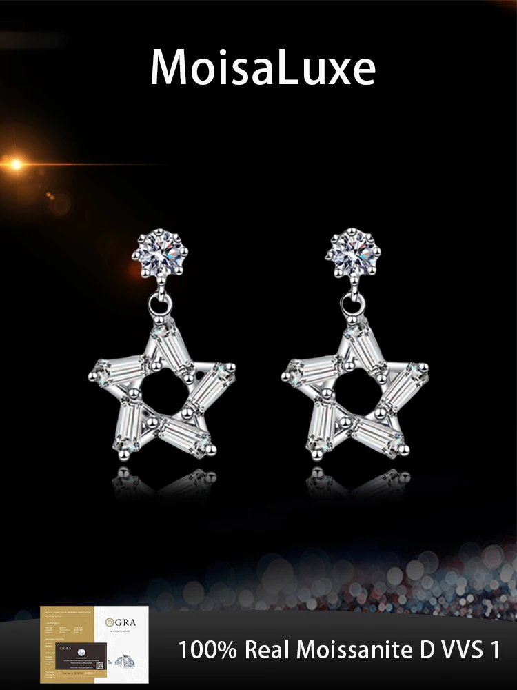 Официальный магазин MoisaLuxe GRA Moissanite Plata, стерлинговое серебро 925 пробы, серьги с полыми звездами для женщин, обручи, пирсинг, модные украшения
Официальный магазин MoisaLuxe GRA Moissanite Plata, стерлинговое серебро 925 пробы, серьги с полыми звездами для женщин, обручи, пирсинг, модные украшения