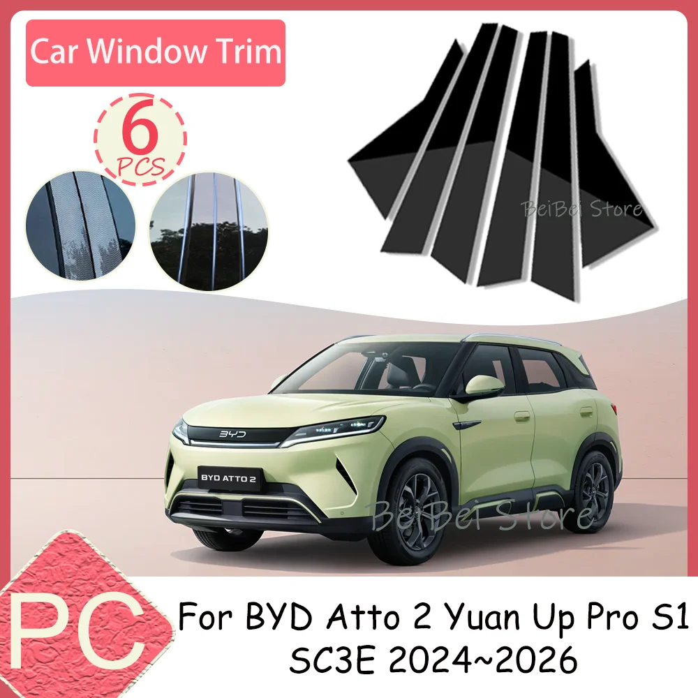 Car Window Stickers For BYD Atto 2 Yuan Up Pro S1 Pro SC3E 2024~2026 2025 Car Window Trim B C Pillar Decorative Accessories PC
Car Window Stickers For BYD Atto 2 Yuan Up Pro S1 Pro SC3E 2024~2026 2025 Car Window Trim B C Pillar Decorative Accessories PC
