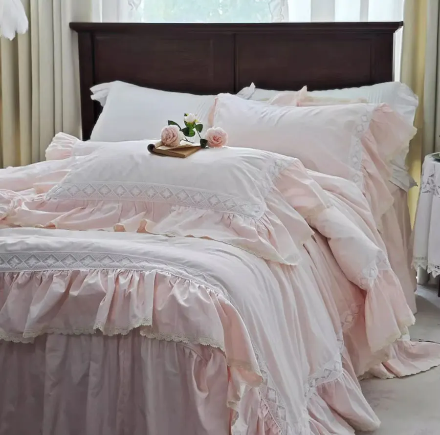 Romantic sweet fairyfair bedding set,full queen king princess ruffled lace cotton home textile bedspread pillow case duvet cover
Romantic sweet fairyfair bedding set,full queen king princess ruffled lace cotton home textile bedspread pillow case duvet cover