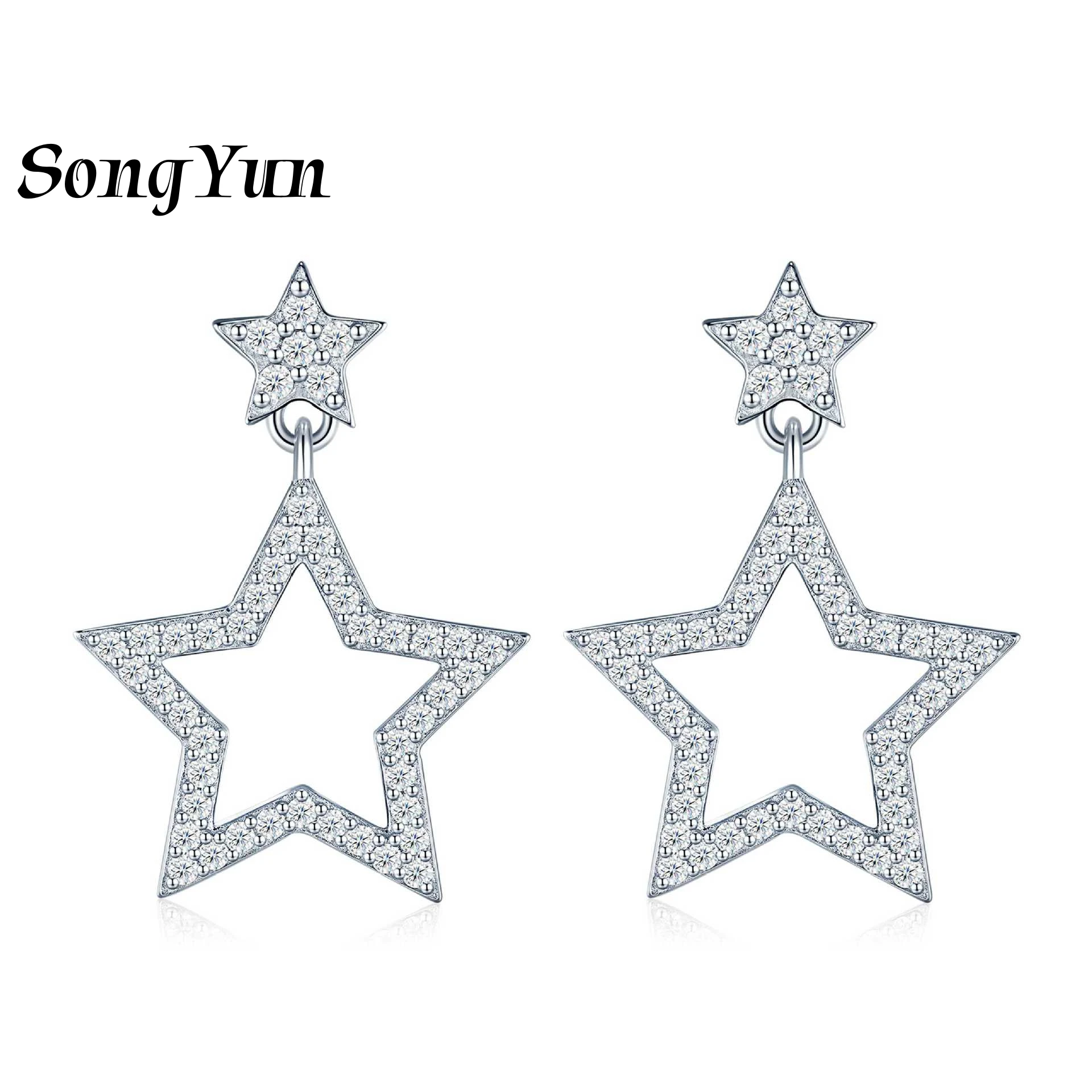 SONGYUN Luxury Jewelry 925 Sterling Silver Earrings Moissanite Diamond Hoop Evening for Bride 18K Gold Plated SYT Patent Earring
SONGYUN Luxury Jewelry 925 Sterling Silver Earrings Moissanite Diamond Hoop Evening for Bride 18K Gold Plated SYT Patent Earring