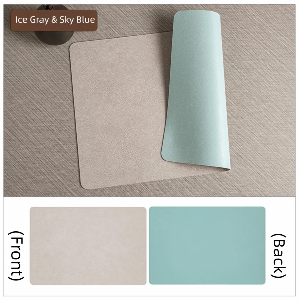 Retro Faux Leather Table Placemats Double-Sides PU Dining Table Mat Non-Slip Waterproof Table Place Mats For Kitchen Dining
Retro Faux Leather Table Placemats Double-Sides PU Dining Table Mat Non-Slip Waterproof Table Place Mats For Kitchen Dining