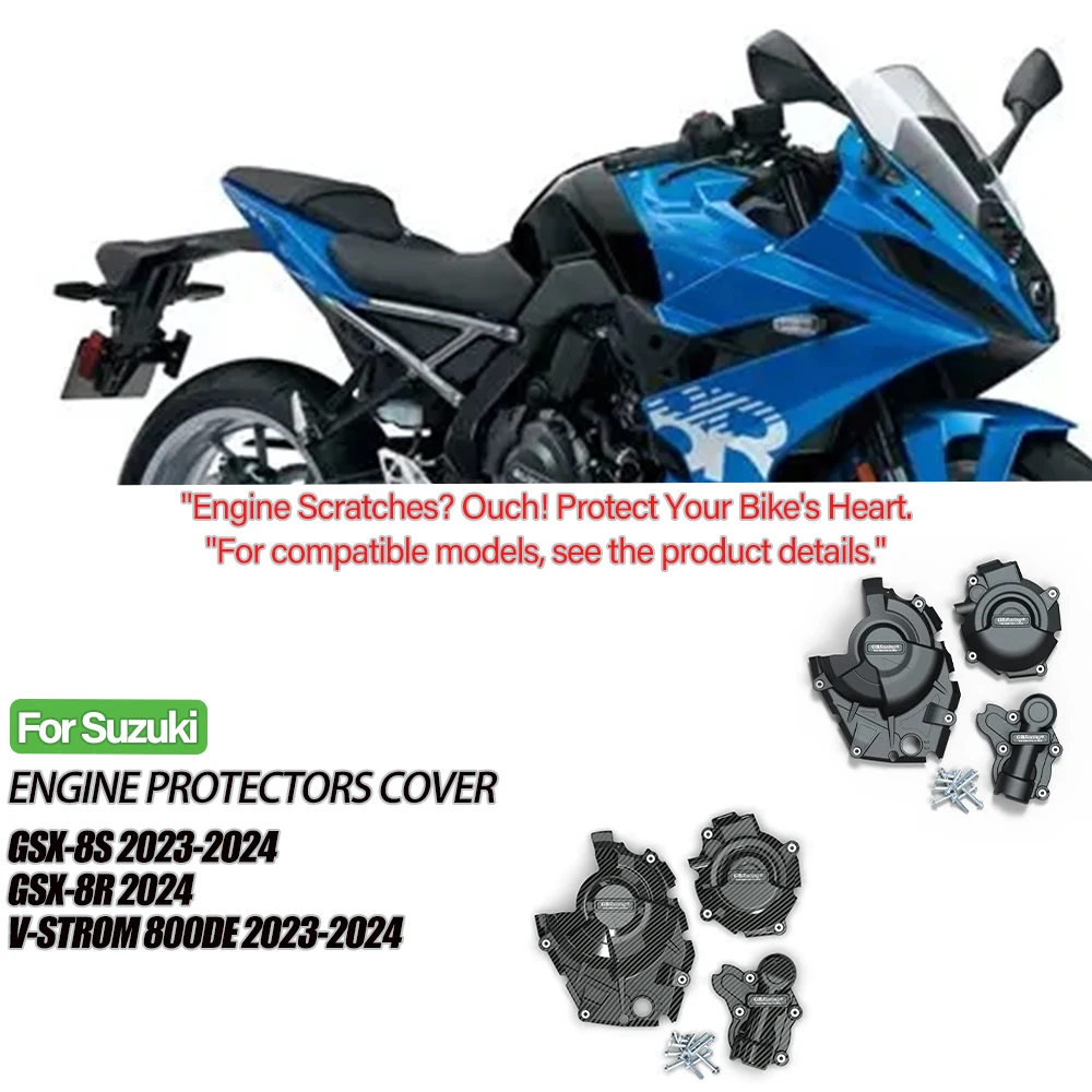 For Suzuki GSX-8S 2023-2024 GSX-8R 2024 V-STROM 800DE 2023-2024 Engine Protection Cover Case Set Motorcycle Accessorie
For Suzuki GSX-8S 2023-2024 GSX-8R 2024 V-STROM 800DE 2023-2024 Engine Protection Cover Case Set Motorcycle Accessorie