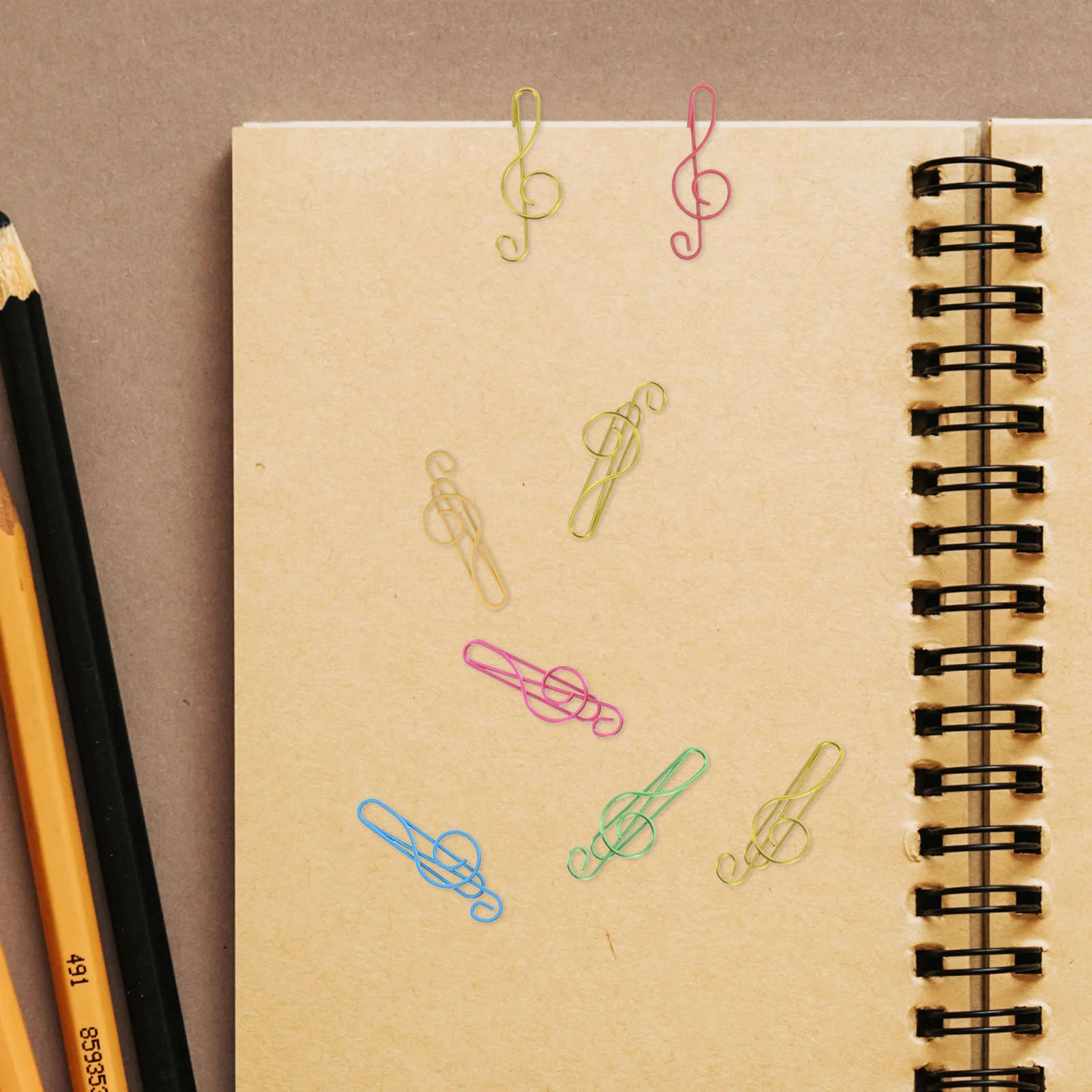 200Pcs Colorful Music Note Paperclips Metal Note Shape Bookmark Clips for Students Teachers Office Document Planner Use 
200Pcs Colorful Music Note Paperclips Metal Note Shape Bookmark Clips for Students Teachers Office Document Planner Use