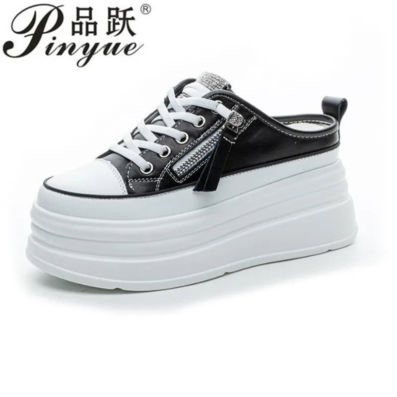 7cm Genuine Leather Women Slipper Summer Shoes Platform Wedge Beach Shoes Mule Leather Slip on Sneakers Sandals 35-40
7cm Genuine Leather Women Slipper Summer Shoes Platform Wedge Beach Shoes Mule Leather Slip on Sneakers Sandals 35-40