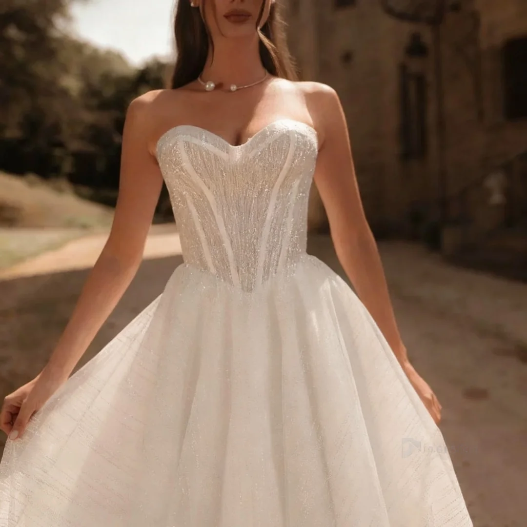 Customized Elegant Charming Sweetheart Neckline Wedding Dresses A Line Formal Bride Porm Party Gowns
Customized Elegant Charming Sweetheart Neckline Wedding Dresses A Line Formal Bride Porm Party Gowns
