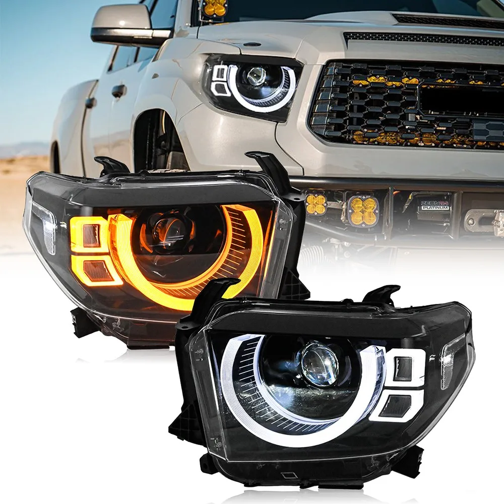 For 2014-2021 Toyota Tundra LED Headlights Assembly Full LED Sequential Turn DRL
For 2014-2021 Toyota Tundra LED Headlights Assembly Full LED Sequential Turn DRL